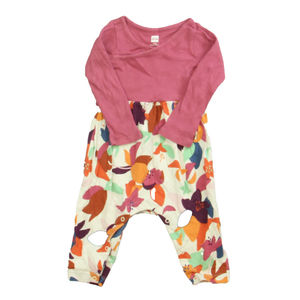 Tea Girls Mauve | Ivory Long Sleeve Outfit size: 3-6 Months